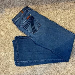 7 for all mankind dojo distressed jean, 28